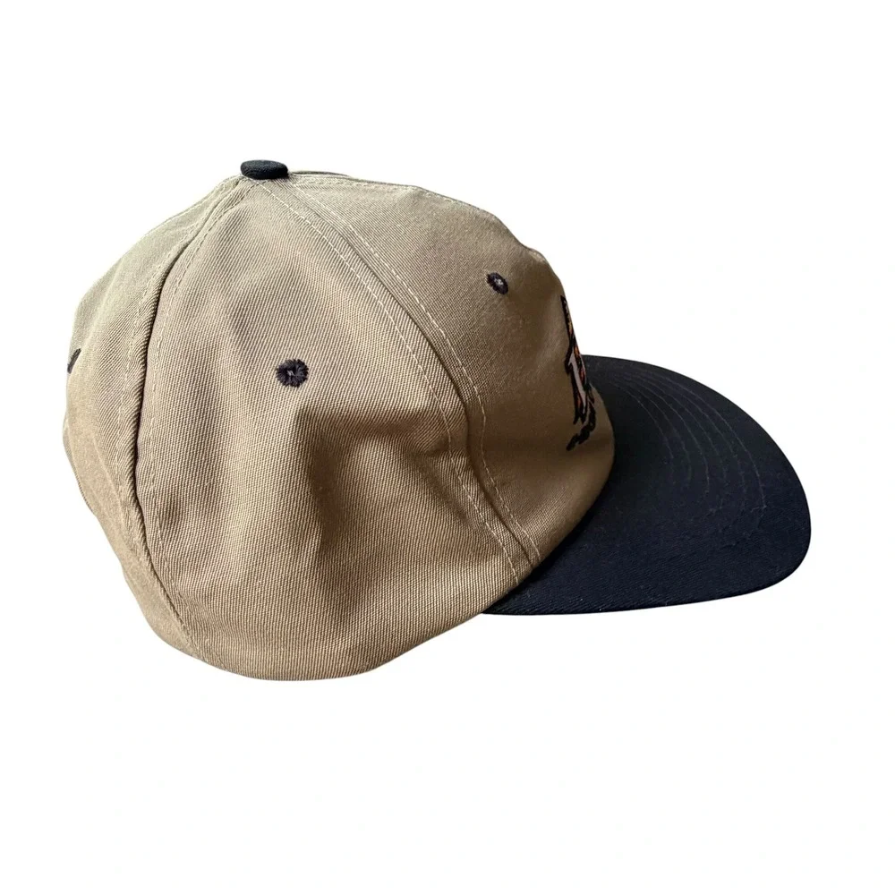 High‎ Country Archery Vintage Snapback Hat Pro-Tex HCA Two Tone Tan Blk USA Made